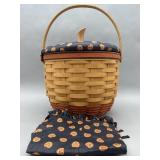 Large Hostess Pumpkin Basket Combo w Liner,