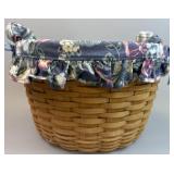 Wildflower Hostess Basket w Liner, Protector &