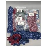 10 Asst Fabric Accessories -Longaberger Sm, Med &