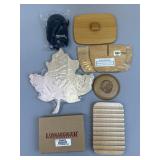 7 Longaberger Accessories - Cutting Board, Lids,