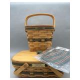 Cranberry & Cheer Holiday Baskets both w Liners,