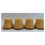 4 Noel Bell Baskets - Longaberger Christmas (NO