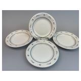 4 - 7 inch Salad / Dessert Plates - Blue USA