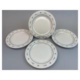 4 - 9 inch Luncheon / Dinner Plates - Blue USA