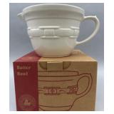 Ivory Batter Bowl - USA Longaberger Pottery NEW