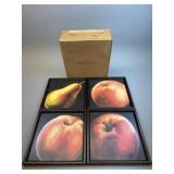 4 Pc 13x13 Longaberger Contemporary Fruit Wall