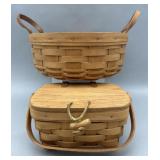 Darning Basket & Kiddie Purse both w Protectors -