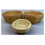 2 - 9 inch Generations Baskets & 1 Sage Basket w