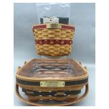 Bayberry Basket w Protector & Snowflake Basket w