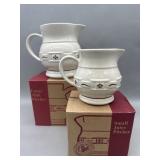 Large Milk Pitcher & Small Juice Pitcher in Red -