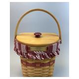 Glad Tidings Christmas Basket w Liner, Protector