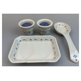 1 Single, 1 Double Spoon Rests & 2 Votive Candle