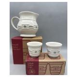 Small Juice Pitcher & 2 Pk Votive Cups Both in