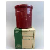 2 Quart Crock Paprika - Longaberger USA Pottery w