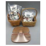 2 Booking Baskets w Liners & Protectors -