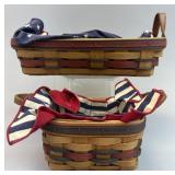 2 All American Baskets All Star & Liberty Cracker