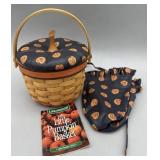 Little Pumpkin Basket Combo w Liner, Protector &