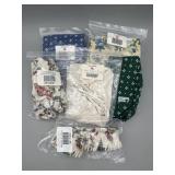 6 Assorted Fabric Accessories - Longaberger