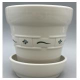 Large Flower Pot w Saucer Base - Longaberger