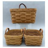 2-Sweet Basil Booking Baskets w Protectors (1993