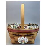 1995 Easter Basket w Liner, Protector, Tie On -