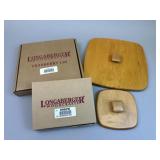 4 Asst Woodcrafts Lids - Longaberger Horizon of