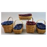 5 Booking Baskets w Liners & Protectors -