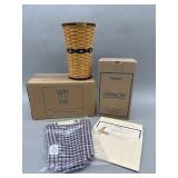 J.W. Miniature Umbrella Basket Combo w Box, Iron
