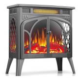 Rintuf Electric Fireplace Heater 1500W 3D Flame Gr