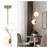 SeeU Gold 2-Light Globe Pendant Light Adj.