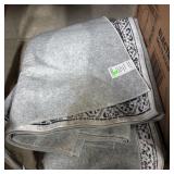 Gray Decorative Throw Blanket