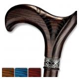 Asterom Handmade Ergonomic Cane 37 Walnut