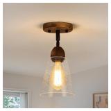 RKUCSR 5-Light Rustic Farmhouse Ceiling Light