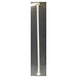 White Adjustable Tension Curtain Rod
