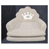 Beige Crown Design Convertible ChairLounger