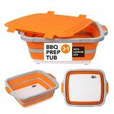Tiawudi 3-in-1 Collapsible BBQ Prep Tub 16L
