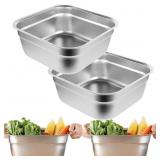 XONYOOM SS Wash Basins 2pk 12.8