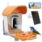 Greprety Smart Bird Feeder w Cam AI  Solar
