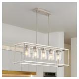 Sicddde 35.4 Farmhouse 5-Light Linear Chandelier