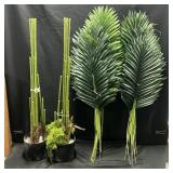 Mixed lot of Artificial Bamboo  Palm Plants