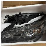 Black Car Headlight Assembly