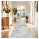 RUUGME Washable 3x25 Runner Rug BrickBrown