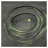 BlackGreen Striped Hose Roll w Nozzle