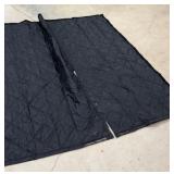 Black Quilted Moving Blanket