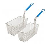 Cuisine Ready Commercial Deep Fryer Basket 2pk 13.