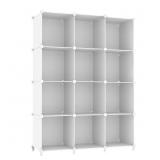 AWTATOS 12-Cube Storage Organizer White DIY