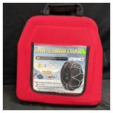 HYR-S Snow Chains w Red Case Auto-Lock