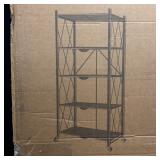 Metal Rolling 5-Tier Shelving Unit