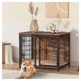 MAHANCRIS Brown Furniture Style Dog Crate