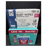 148ct. Box of Pampers Cruisers Size 4 Pull-On
